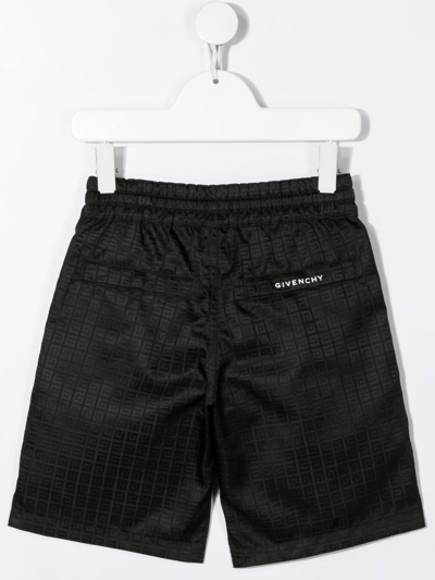 Shop Givenchy 4g-jacquard Chino Shorts In Black