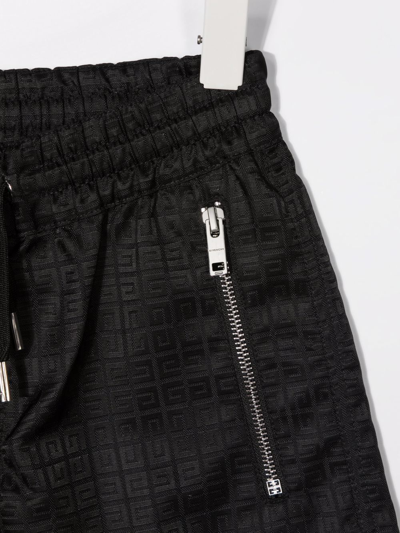 Shop Givenchy 4g-jacquard Chino Shorts In Black