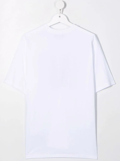 Shop Dsquared2 Multi-logo T-shirt In White