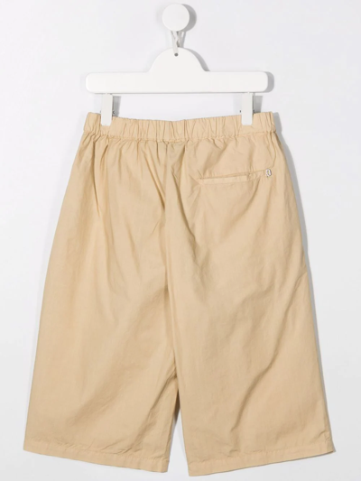 Dondup Elasticated-waistband Shorts In Neutrals