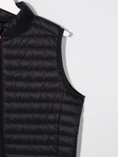Save The Duck Teen Quilted Padded Gilet In Black