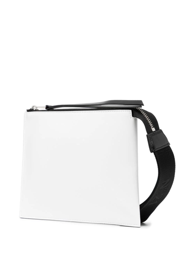 Shop N°21 Logo Print Rectangular Clutch Bag In White