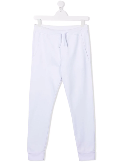 Shop Dsquared2 Teen Icon Logo-print Track Pants In White