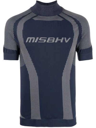 Shop Misbhv Logo-print T-shirt In Blue