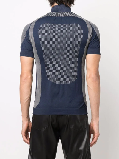 Misbhv Logo Active Slim-fit T-shirt In Blue