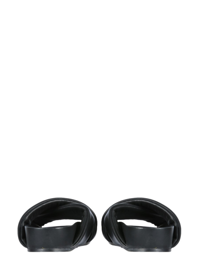 Shop Jil Sander Nappa Slide Sandals In Black