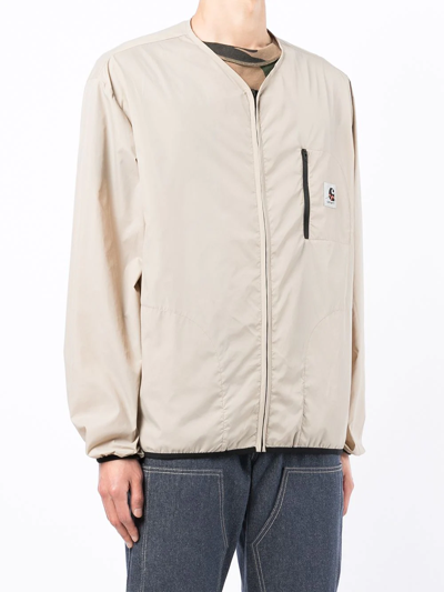 Shop Carhartt Zip Pocket Bomber Jacket In Skin Tones