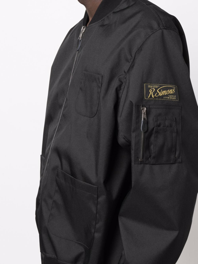 Raf Simons School Uniform Echodomer Bomber Jacket In Black