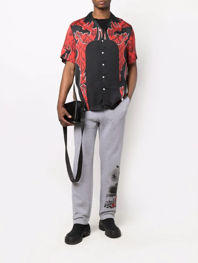 Alyx Graphic-print Track Pants In Grey