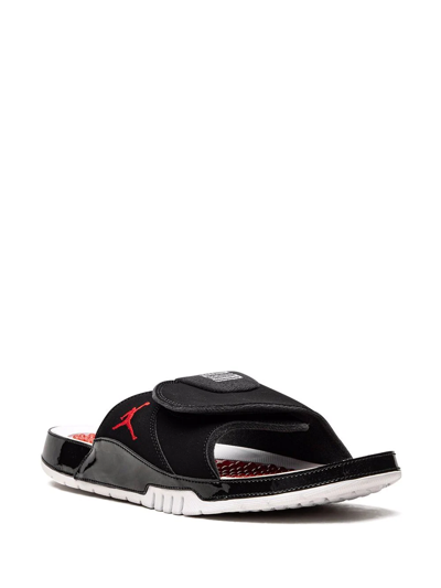 Shop Jordan Hydro Xi Retro "bred" Slides In Black