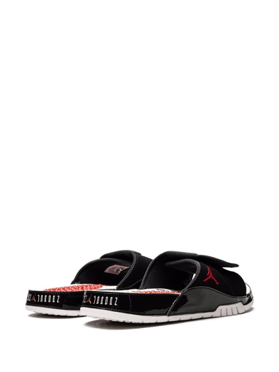 Shop Jordan Hydro Xi Retro "bred" Slides In Black