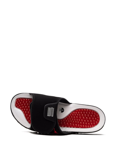 Shop Jordan Hydro Xi Retro "bred" Slides In Black