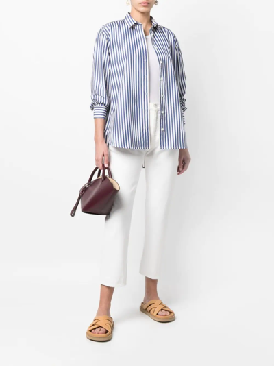 Totême Cropped Straight-leg Jeans In White