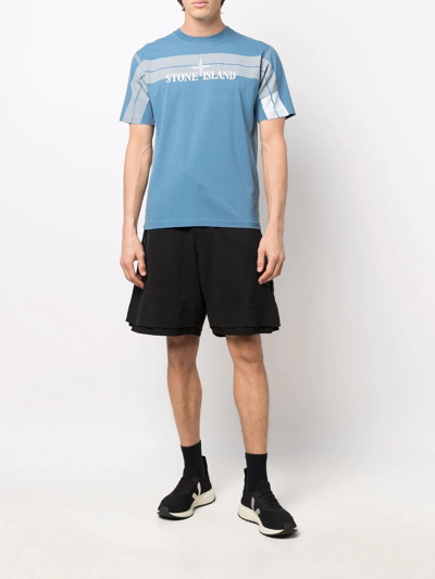 Stone Island Shadow Project Drawstring Cargo Shorts In Black