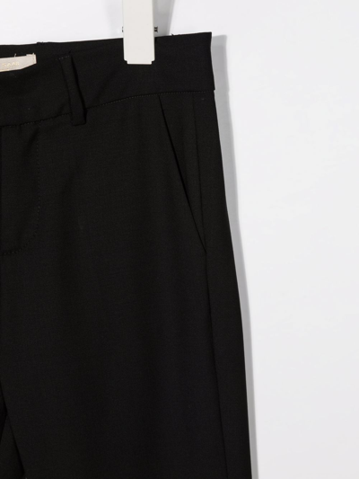 Elie Saab Junior Teen Virgin Wool-blend Trousers In Black