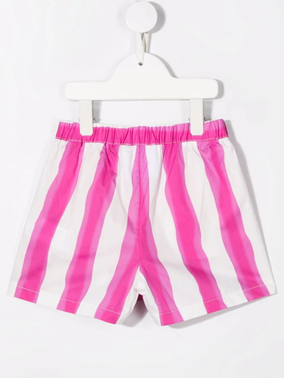 Shop Douuod Stripe Detail Shorts In Pink