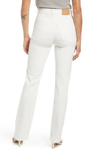 Shop Jeanerica Eiffel High Waist Bootcut Jeans In Natural White