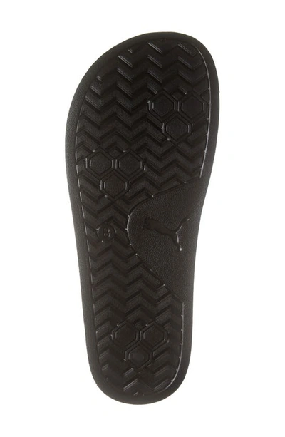 Puma Leadcat 2.0 Rubber Pool Slides In  Black/ Fizzy Lime
