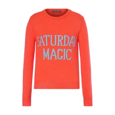 Shop Alberta Ferretti Rainbow Week Reloaded Sweater In Rosso