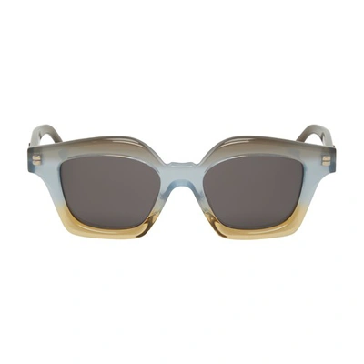 Shop Loewe Paula's Ibiza - Sunglasses In Smoke Lens Dark Brown Other