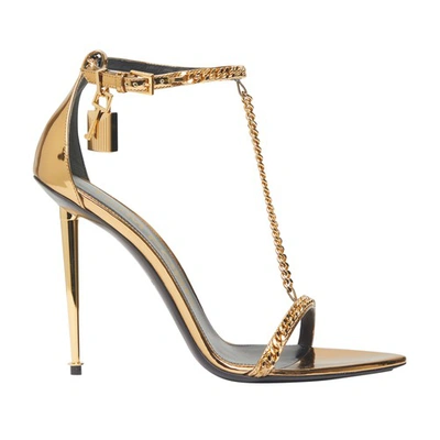 Shop Tom Ford Padlock Sandals In U2004