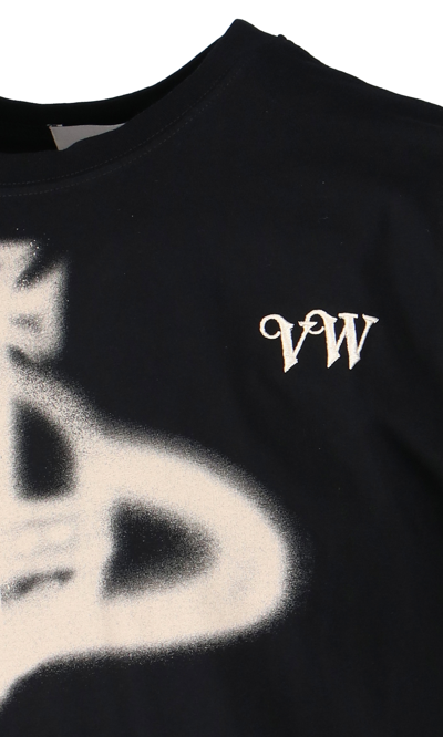 Shop Vivienne Westwood 'orb' Graffiti T-shirt