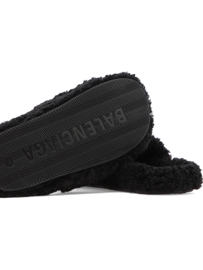 Shop Balenciaga "political Campaign" Sandals In Black  