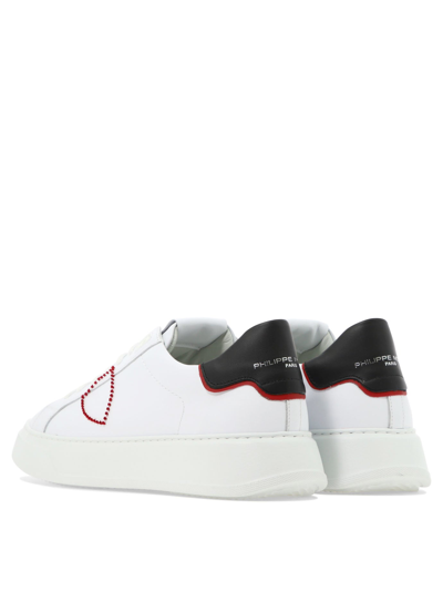 Shop Philippe Model Paris "temple" Sneakers In White