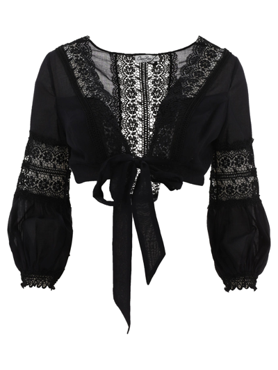 Shop Charo Ruiz "vania" Blouse In Black  