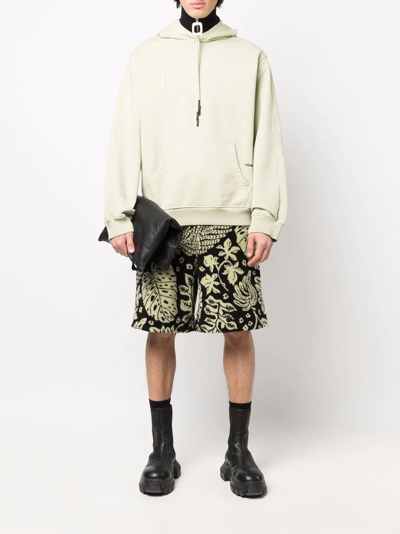 Shop Jil Sander All-over Floral-print Shorts In Green