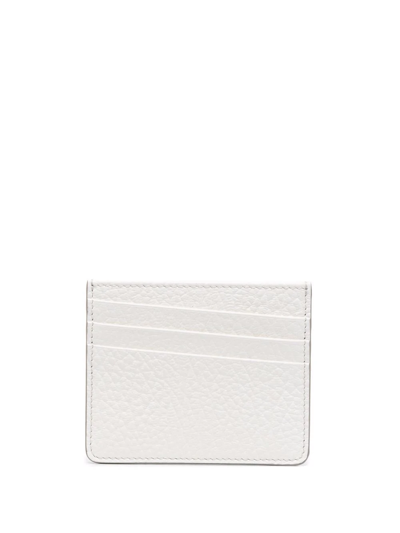 Shop Maison Margiela Stitch-detail Cardholder Wallet In White