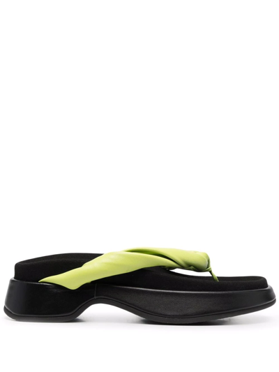 Shop Reike Nen Platform Thong Sandals In Green