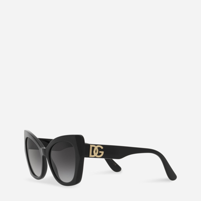 Dolce & Gabbana Dg Crossed Sunglasses In Black