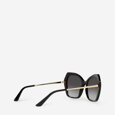 Shop Dolce & Gabbana Sicilian Taste Sunglasses In Black