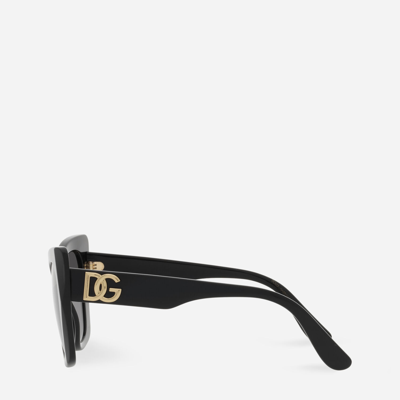 Dolce & Gabbana Dg Crossed Sunglasses In Black