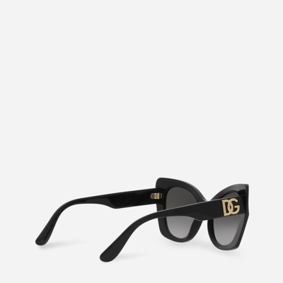 Dolce & Gabbana Dg Crossed Sunglasses In Black