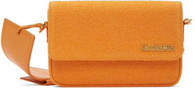 Shop Jacquemus Orange 'le Carinu' Shoulder Bag In 750 Orange