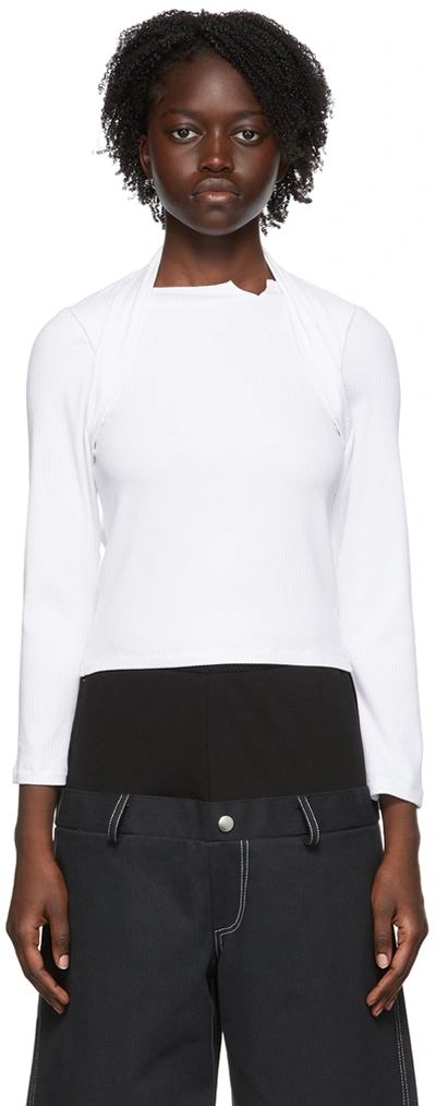 Spencer Badu White Viscose T-shirt In White