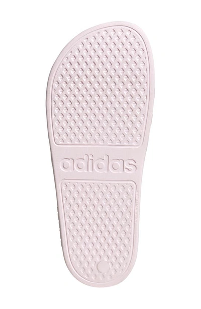 Shop Adidas Originals Adidas Adilette Aqua Slide Sandal In Almost Pink/white