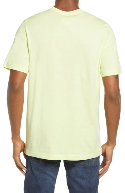 Shop Adidas Originals Essential Embroidered Logo T-shirt In Pulse Yellow