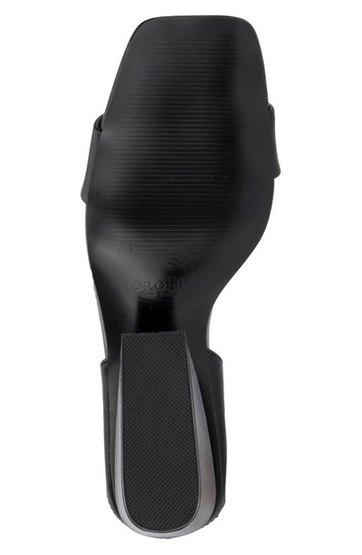 Torgeis Candida Ankle Strap Block Heel Sandal In Black