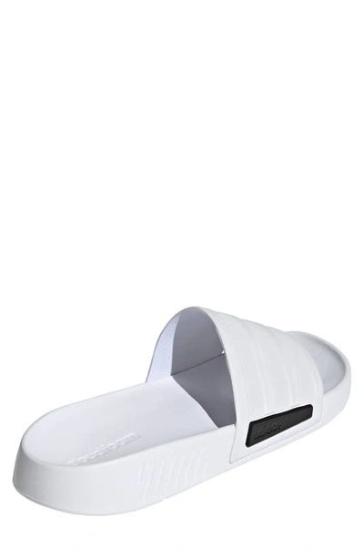 Shop Adidas Originals Racer Slide Sandal In Ftwr White/core Black