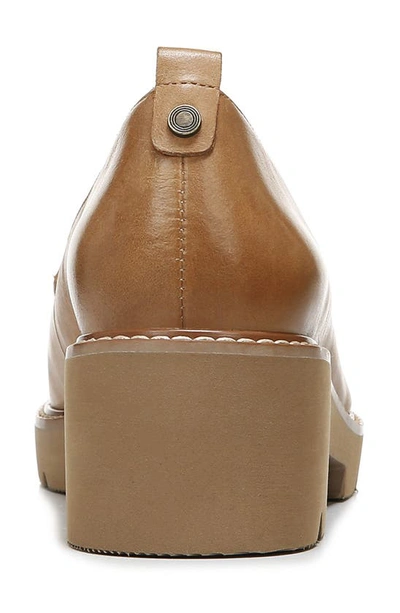 Naturalizer Darry Womens Lugged Sole Slip On Loafer Heels In Toffee