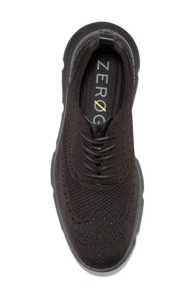 Shop Cole Haan 4.zerogrand Stitchlite™ Oxford In Black Knit/ Black