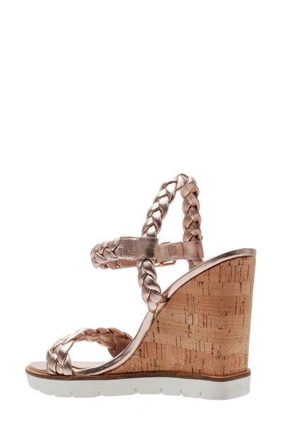 Shop Linea Paolo Esie Ankle Strap Wedge Sandal In Rose Quartz