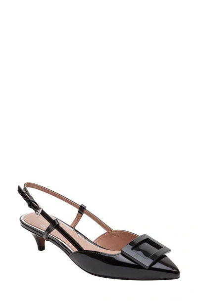 Shop Linea Paolo Cyprus Slingback Pointed Toe Pump In Black