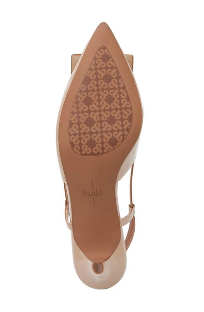 Shop Linea Paolo Cyprus Slingback Pointed Toe Pump In Maple Sugar
