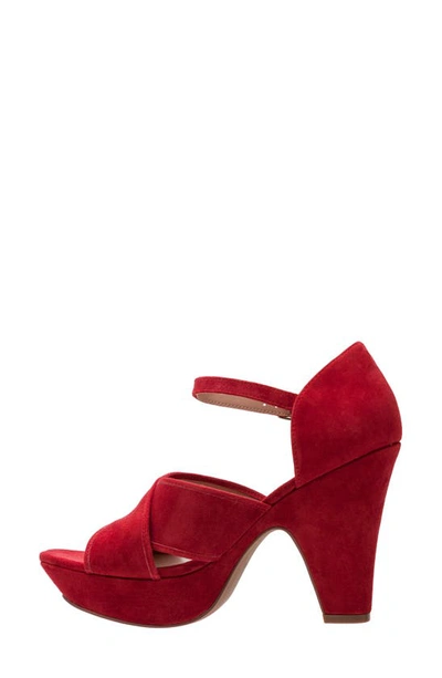 Shop Linea Paolo Imogene Platform Sandal In Red