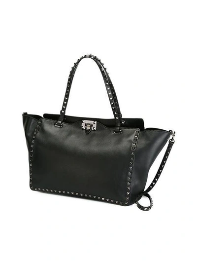 Shop Valentino Garavani 'rockstud' Trapeze Tote