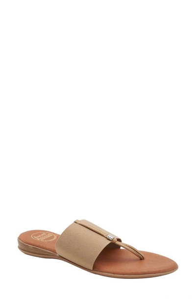 Shop Andre Assous Nice Featherweights™ Slide Sandal In Beige